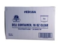 DELI CONTAINER,CLEAR 16 OZ