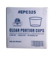 PLASTIC PORTION CUP,3.25OZ CLE