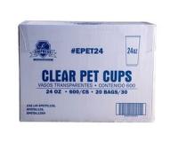 CUP,CLEAR,PET,24OZ,600/CS