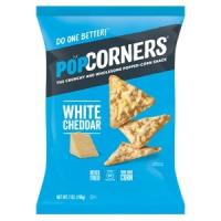 CORN CHIPS, POPPED, WHITE CHED