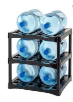 RACK,6BOTTLE,5 GAL WATER,BLK