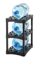 RACK,3BOTTLE,5 GAL WATER, BLK