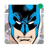 STICKERS, BATMAN, COMIC