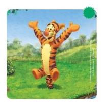 STICKERS,PLAYFUL POOH,ROLL