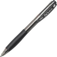 BIC BU3 Retractable Ballpoint Pen - 1 mm Medium Pen Point - Retractable - Black Ink - Black Barrel - 1 Dozen
