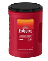 Folgers® Ground Classic Roast Coffee - Medium - 43.5 oz Per Canister - Ground - Classic Roast - 1 Each
