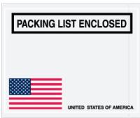 Packing List Envelopes USA