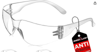 Safety Glasses - Scratch Resistant Wrap Around Eyewear.