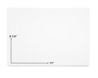 8 1/2x11 60# White Showcase Label