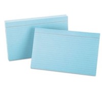 CARD,INDEX,RULED,5X8,BE