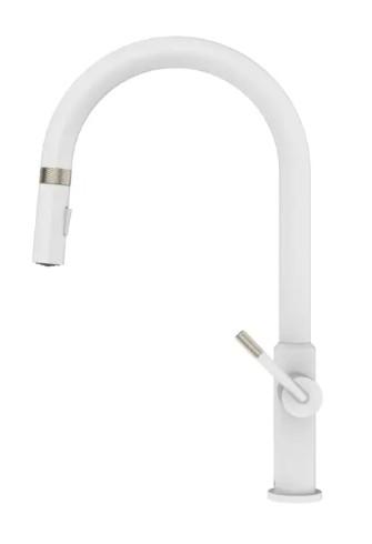 ADORE Pull Down Kitchen Faucet - Matte White