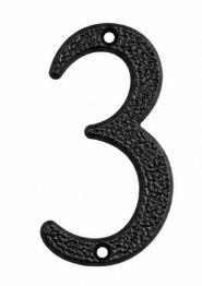 #3 House Number - Black