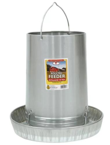 Galvanized Chick Feeder 14" Pan