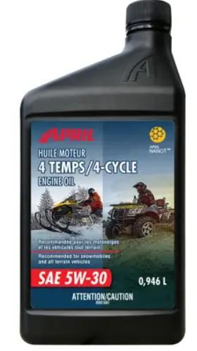 April Super Flo 5W 30 4 Cycle Engine Oil, 946ml