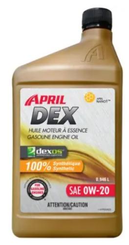 April Super Flo 0W 20 Hyper Synthetic Motor Oil, 946ml