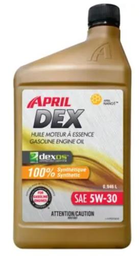 April Super Flo 5W 30 Hyper Synthetic Motor Oil, 946ml