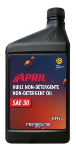 April Super Flo Sae 30 Non-Detergent Oil, 946ml