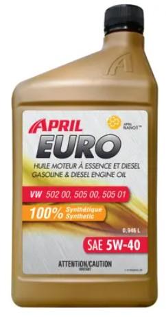April Super Flo 5W 40 Synthetic Motor Oil, 946ml