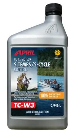 April Super Flo Tcw3 Synthetic 2 Cycle Engine Oil, 946ml