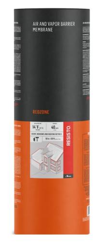 RESISTO Red Zone 9" x 50' Air-Barrier & Waterproofing Membrane