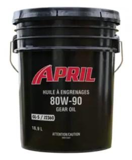 April Super Flo 80W 90 Gear Oil, 18.9L