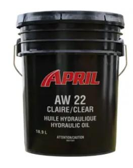April Super Flo Aw 22 Clear Hydraulic Oil, 18.9L