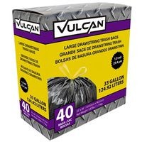 TRASH BAG DRAWSTRNG 33GAL 40CT