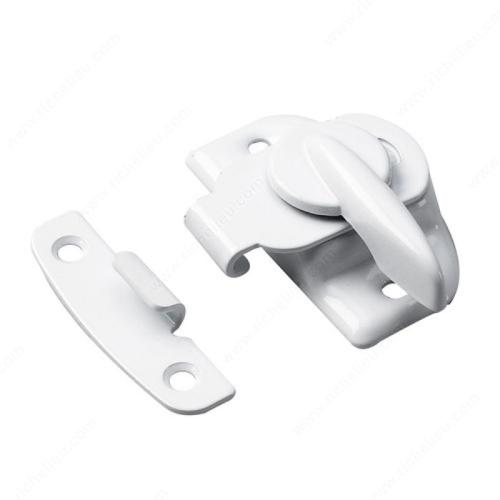 Sash Lock with Keeper - Cam Type White