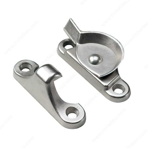 Sash Lock with Keeper Brushed Nickel