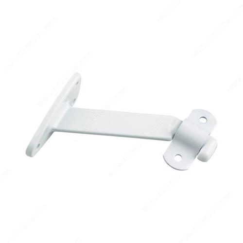 Handrail Bracket 4-1/16" White Extended Arm