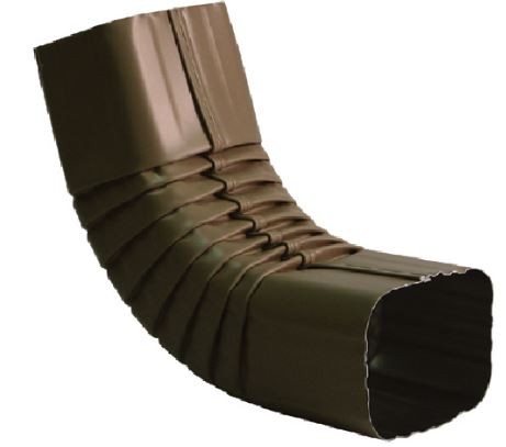 GENTEK Aluminum Gutter Elbow 2.5" X 2.5" - Brown