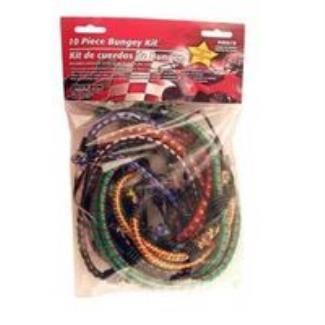 CORD BUNGEY ASSORTED 10/PK
