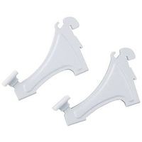 ClosetMaid 2817 ShelfTrack Shoe Shelf Brackets, 3" White