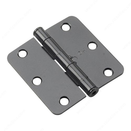 Butt Hinge Full - 3" Black 1/4" Radius
