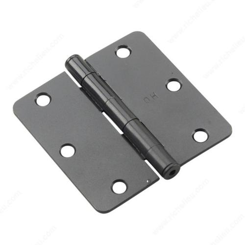 Butt Hinge Full - 3-1/2" Black 1/4" Radius