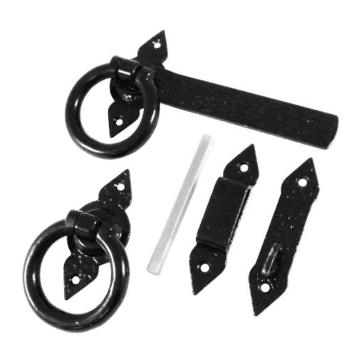 Decorative Latch Ring Kit 6" Black