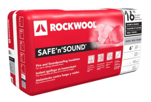 ROCKWOOL 6" Safe'n'Sound 16" Wood Stud 29.4ft2