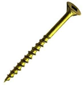 SCREW DECK 8X1-1/2" YEL-100PC