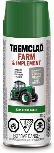 Tremclad Farm & Implement Paint John Deere Green 340g