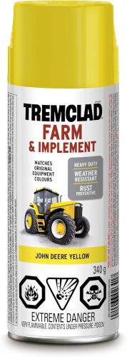 Tremclad Farm & Implement Paint John Deere Yellow 340g