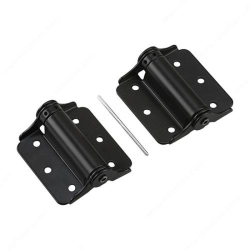 Adjustable Surface Spring Hinge Black