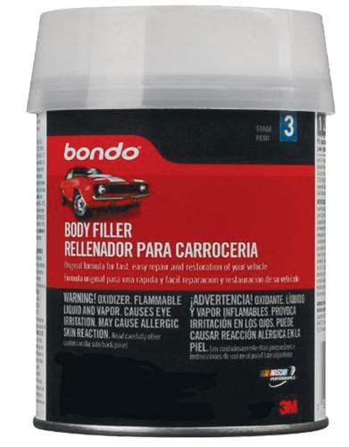 Lightweight Body Filler, 1 Pint Can, Paste