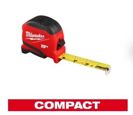 Milwaukee 25ft Compact Tape Measure