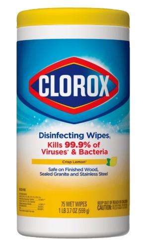 CLOROX Disinfecting Wipes - Crisp Lemon