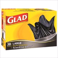 GLAD Easy-Tie Garbage Bag 77L