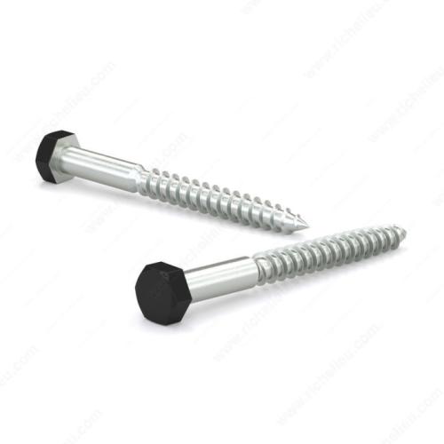 Colored Lag Bolt 1/2" X 2" 3 Pack Black