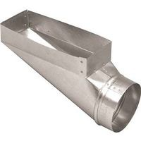 Imperial GV0657 End Boot, 3-1/4" x 10" x 5", 90Deg Angle, Steel, Galvanized