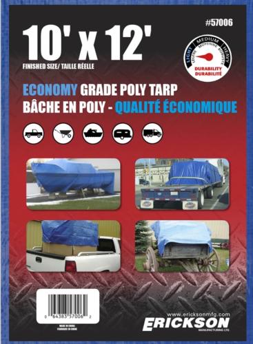 10' X 12' Blue Poly Tarp
