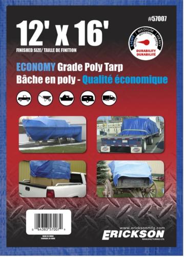 12' X 16' Blue Poly Tarp