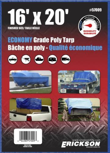 16' X 20' Blue Poly Tarp